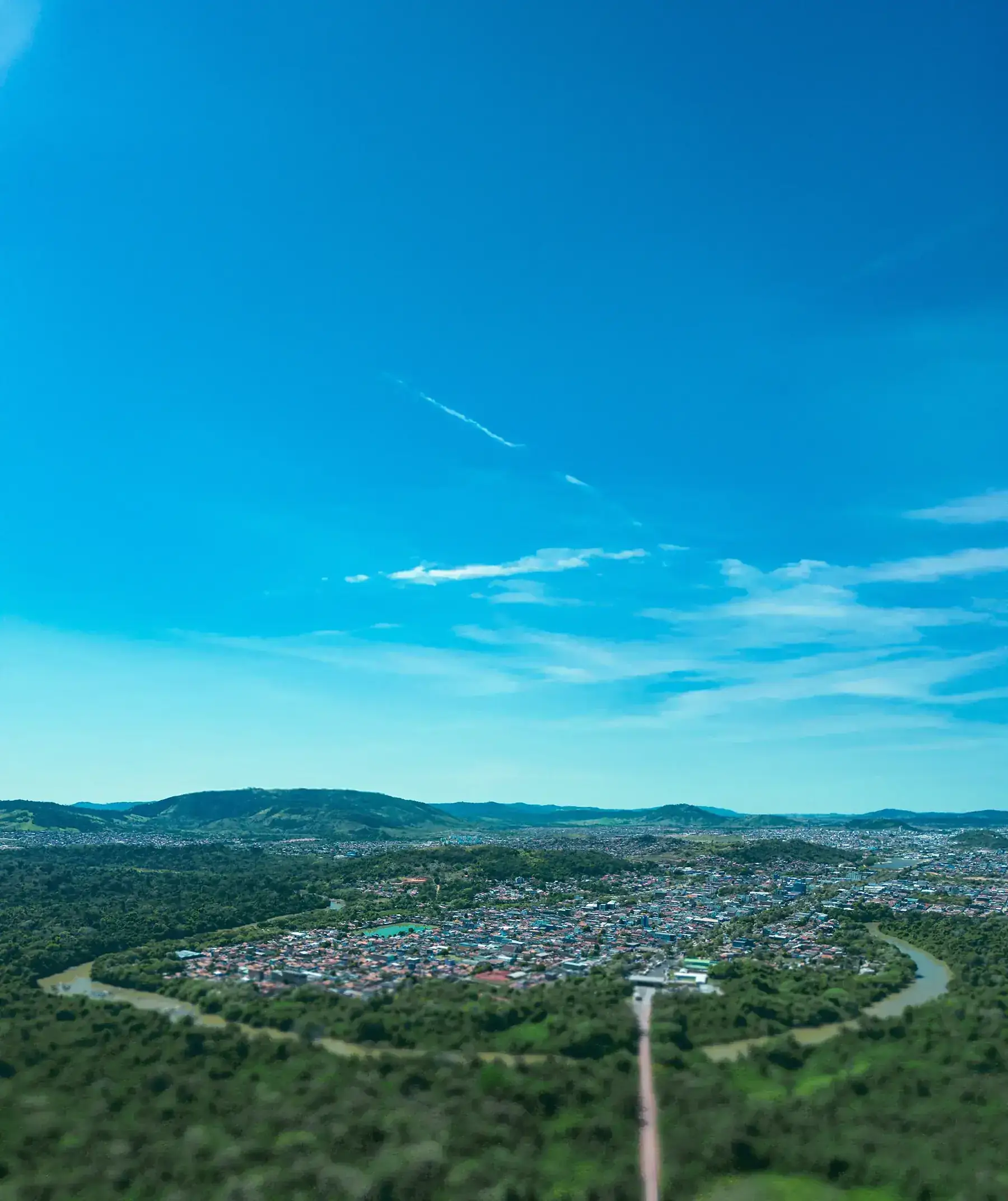 Vista aérea de Parauapebas, no sudeste do Pará