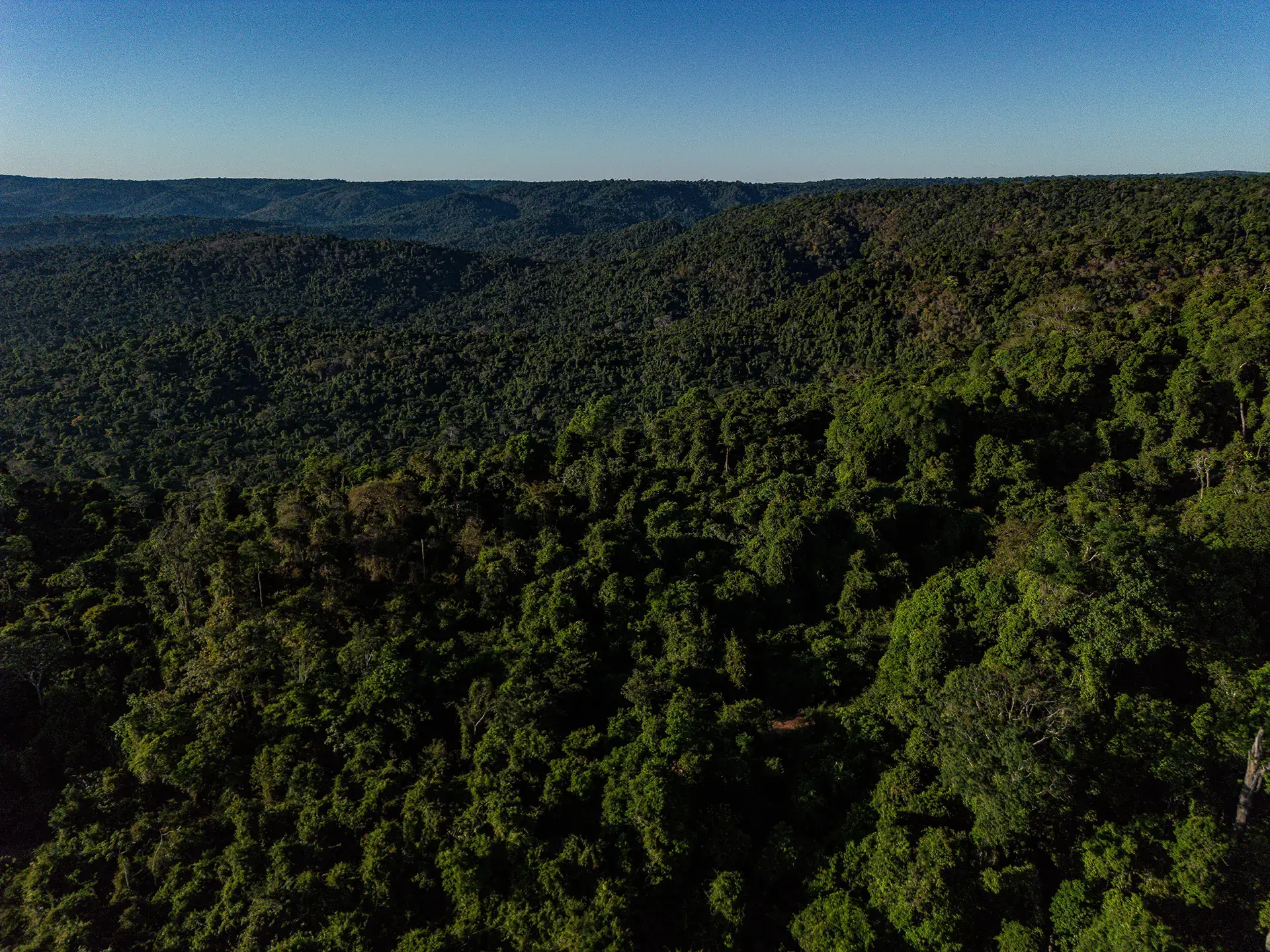 Serra de Carajás coberta pela floresta amazônica